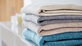 A pile of freshly tumble dried garments