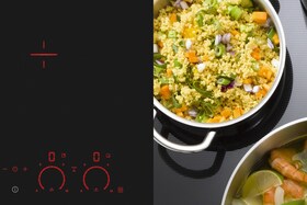 Quinoa cooking on a induction hob