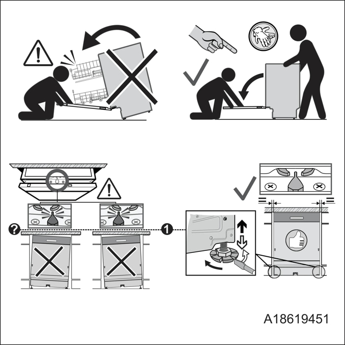 Anti tilting instructions