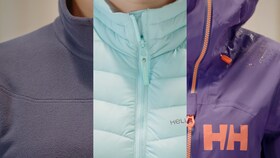 Three different types of Helly Hansen jacket.