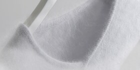 A white woollen jumper